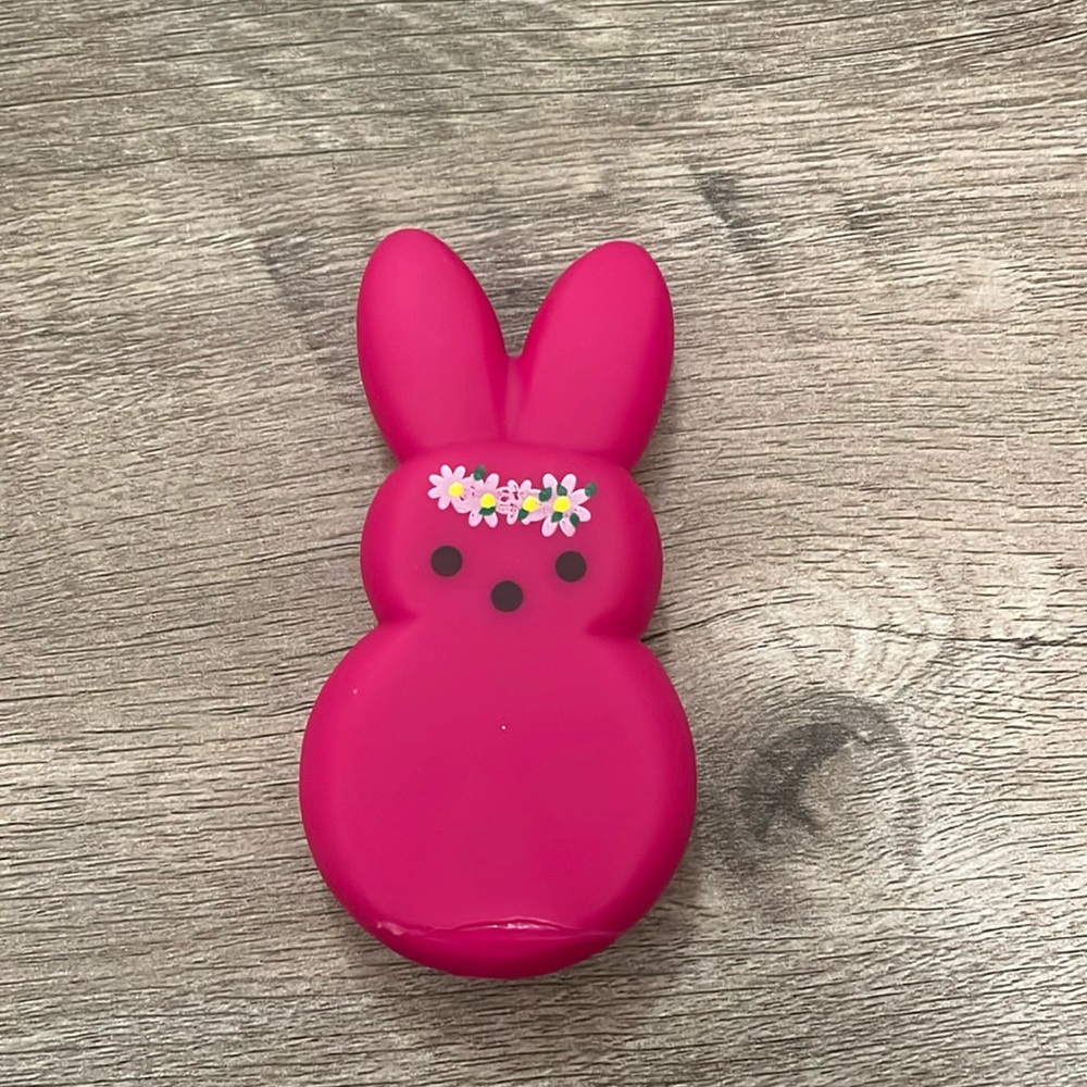 Pink Peep Dog squeaky Toy